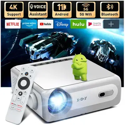 XGODY Portable Smart Projector With Built-in Apps, Built-In TV Stick XGODY Portable Smart Projector With Built-in Apps, Built-In TV Stick