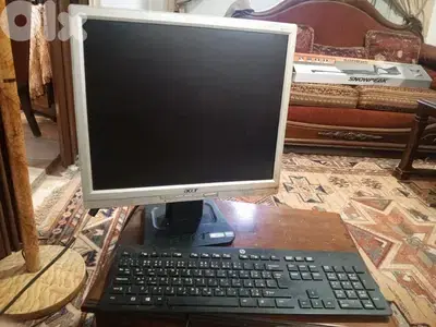 acer 17 LCD monitor+keyboard+ UPS