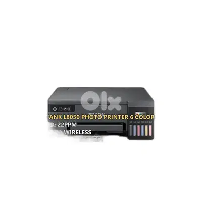 Epson EcoTank L8050 Photo Printer 6 Color Ink System 22ppm