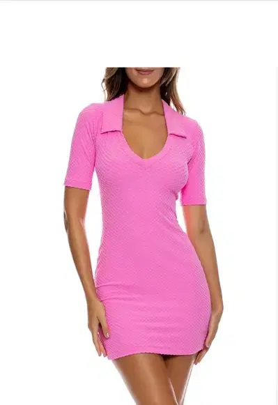 Pink Chic Polo Dress