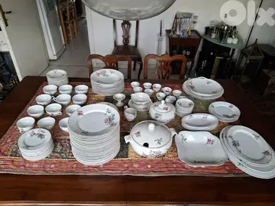 old porcelain set, 120 pieces