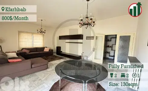 Fully Furnished Apartment for Rent in Kfarhbab !!