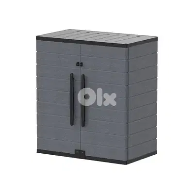 Duramax Cedargrain Short Plastic Vertical Storage Cabinet
