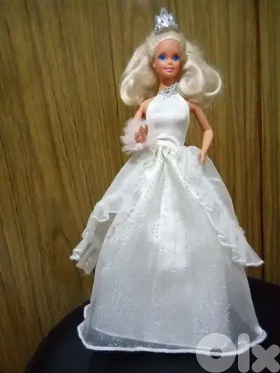 FANTASY WEDDING Barbie Mattel89 rare vintage great doll+Shoes+crown=50