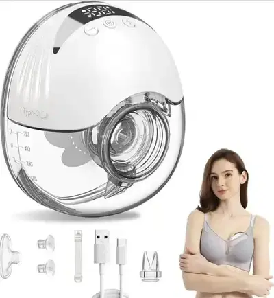 Wearable Electric Breast Pump 4 Modes & 12 Levels.
