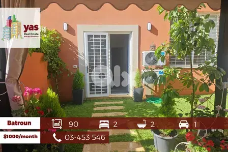 Batroun 90m2 | 66m2 Garden | Rent | Prime Location | MCH