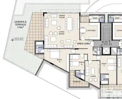 Apartment for sale in Beit El Chaar/ Under construction/ Garden