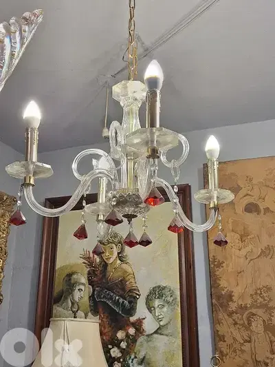 murano 4 lamps small chandelier