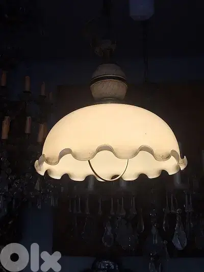 european antique opaline chandelier