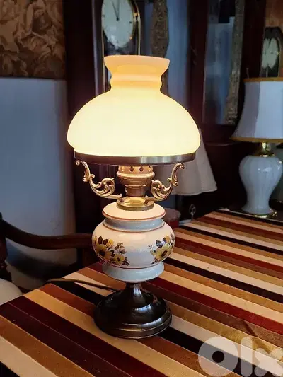 antique opaline lamp