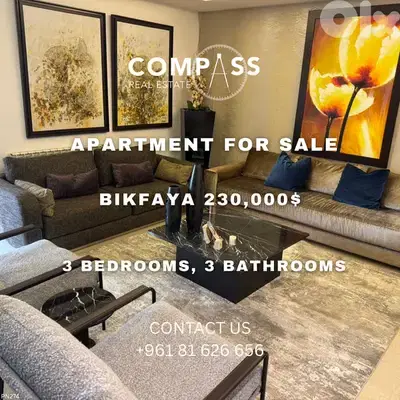APARTMENT FOR SALE IN BIKFAYA