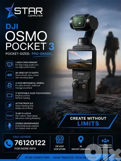 DJI Osmo Pocket 3 Action Camera