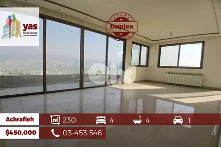 Achrafieh 230m2 | Duplex | Mint Condition | View | OH |