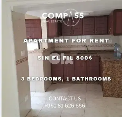 apartment for rent in sin el fil