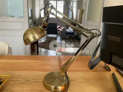 vintage brass desk lamp European