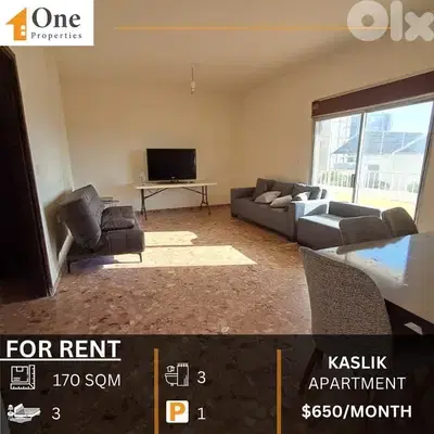 APARTMENT FOR RENT IN KASLIK