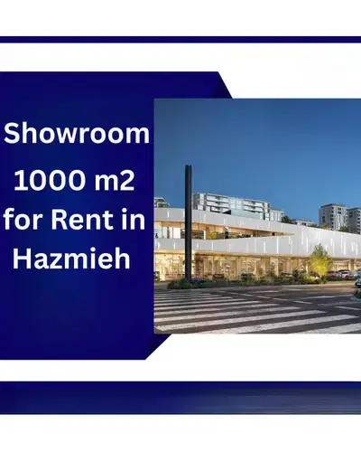 RAO26-4807 Showroom 1000m2 for rent in Hazmieh, $ 6,250 cash