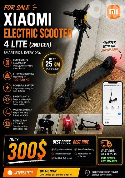 Xiaomi Electric Scooter 4 Lite ( 2nd Gen )