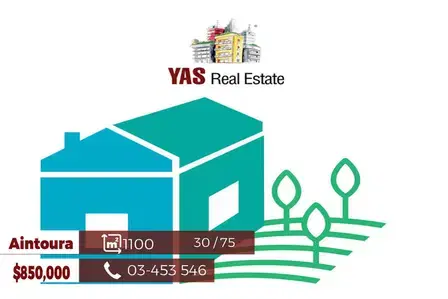 Aintoura 1100m2 | Rare Investment | Mountain View | 30 / 75 | WA |
