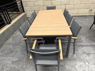 outdoor rooftop lounge setup