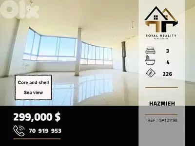 core and shell apartments for sale in Hazmiyeh baabda