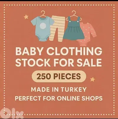 stock baby clothing