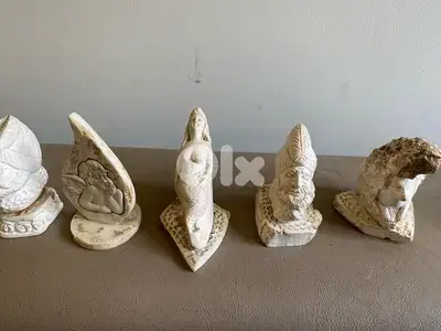 Six peaces of sea foam / meerschaum زبد البحر / ميرشوم