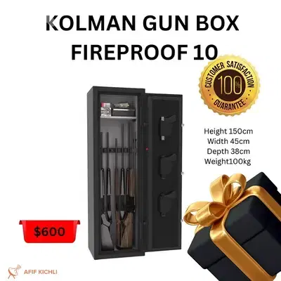 Aegis Gun Fireproof Safe Box 10 & 18 Capacity