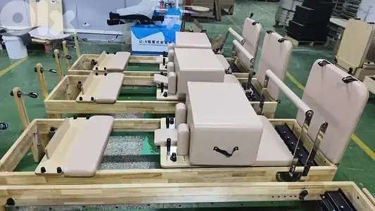 wooden pilates reformer machine