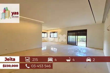 Jeita 215m2 | Luxury | Mountain View | Classy Area | TO