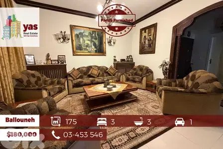 Ballouneh 175m2 | Partly Furnished | Mint Condition | View | EL |