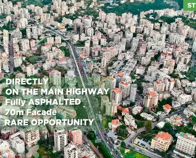 LAND/أرض/Sarba, Keserouan/صربا/Directly on the highway/ REF#ST136167 !