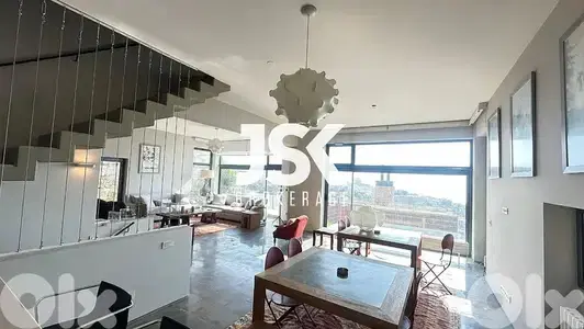 L18734Chalet with Terrace For Sale in Ouyoun El Siman, Mzar