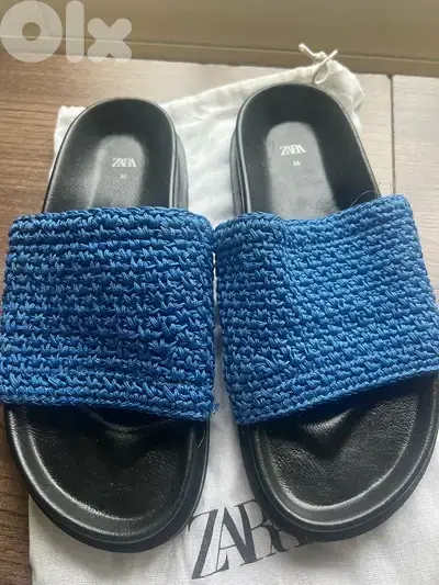 zara shoes blue 36