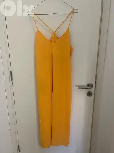 zara dress yellow size large