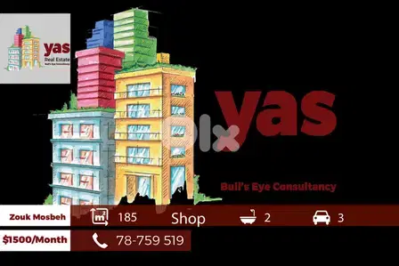 Zouk Mosbeh 185m2 | Shop | Rent | Accessible Street | RH