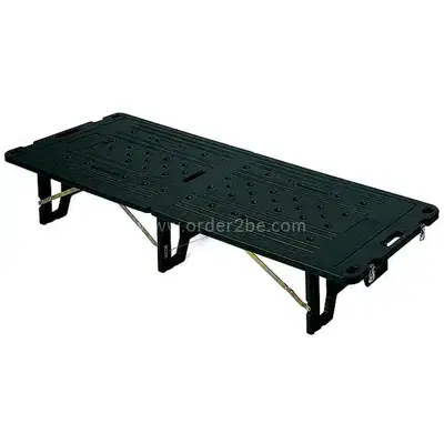 Folding Camping Platform Bed — 196cm Forest Green