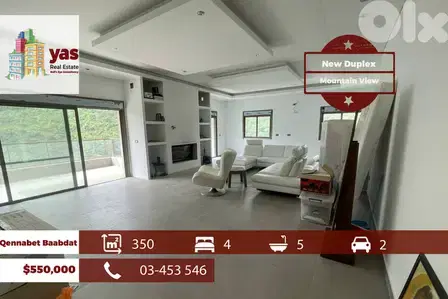 Qennabet Baabdat 350m2 | 350m2 Rooftop Duplex | New | TCH