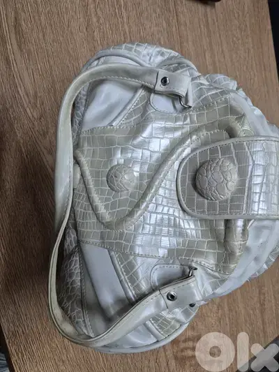 White Leather Handbag