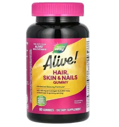 alive gummies hair skin nails