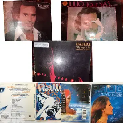 vinyl records and CDs