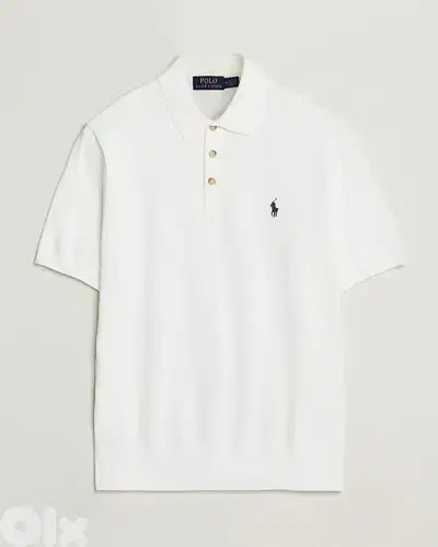 RALPH LAUREN POLO, WHITE L