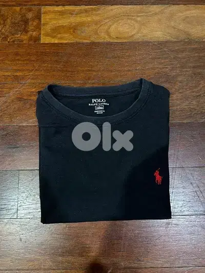 RALPH LAUREN TEE - BLACK - SIZE LARGE