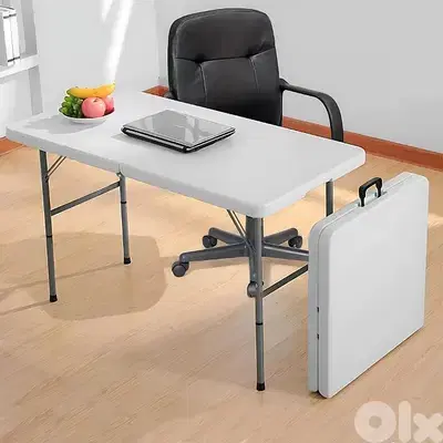 Folding Study Table with 3 Heights & Compact Briefcase Design