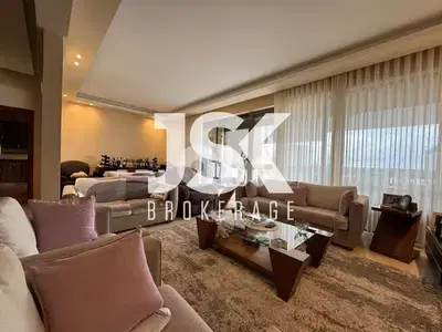 L21270 - Semi-Furnished Apartment with Sea View For Sale in Mansourieh