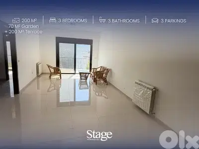 Spacious Garden Apartment | Open Mountain View | Chaouiyeh & Kounaytra