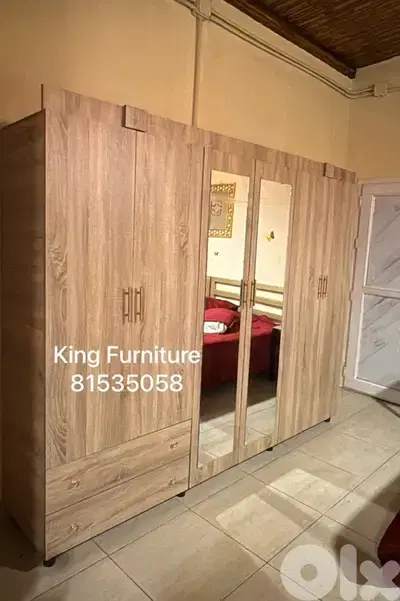 New wardrobe with mirror, available in all colors and sizes.