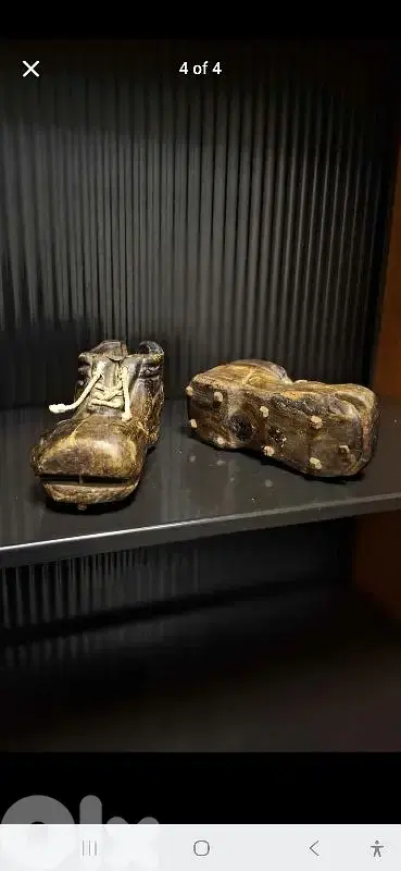 Rare Spanish Antique Hand-Carved Sabots.