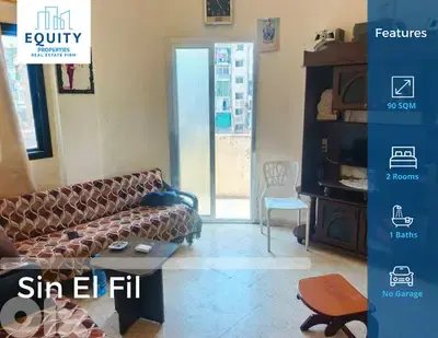 90 SQM Apartment For Sale In Sin El Fil/Nabaa شقة للبيع #JS34964