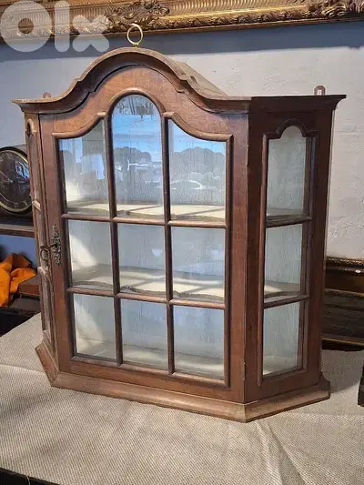 antique french solid wood pharmacy